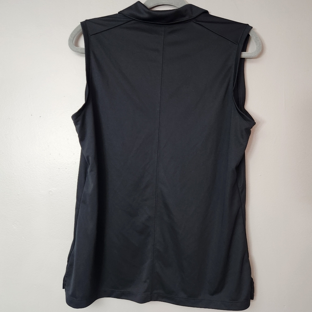 Nike Golf Women’s Black Tank Top Polo Shirt Size XL EUC dri fit - Picture 3 of 9